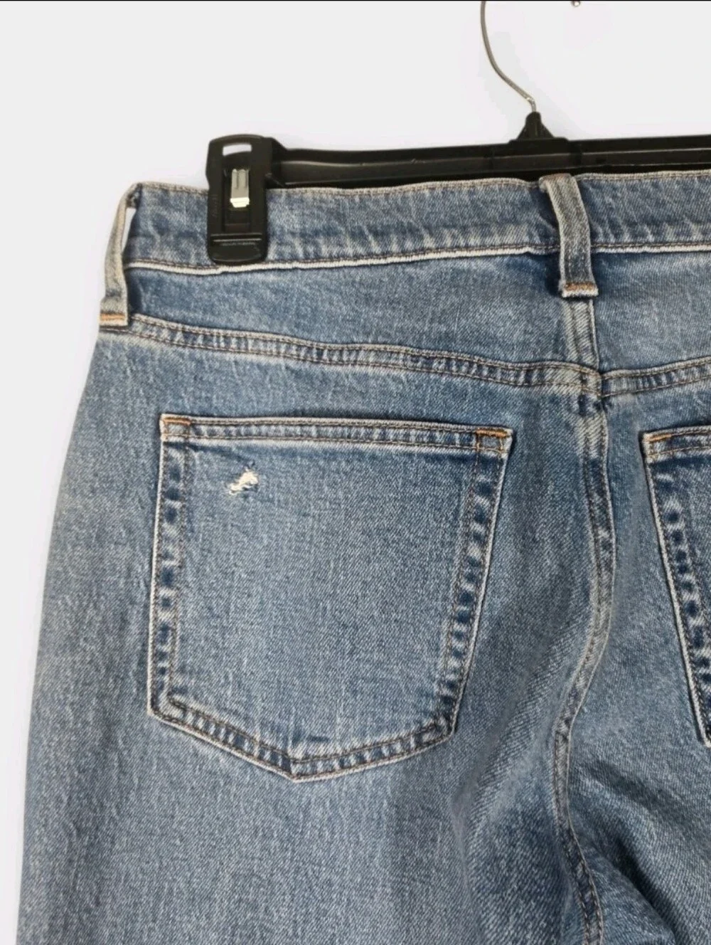 J. Crew 90s Classic Straight Leg High Rise Jean Slit Knee Womens Size 27 NEW